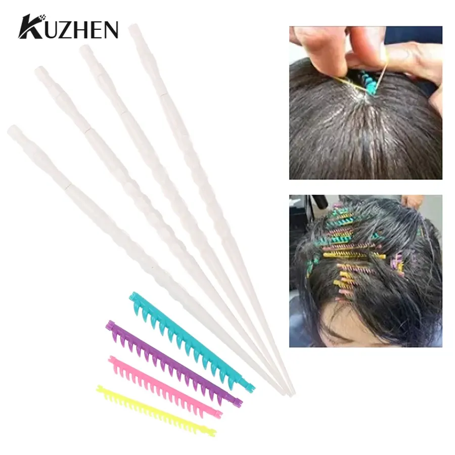 30Pcs/Set 2.3/3.3/4/5mm Hair Root Perm Rods Bars Curlers With