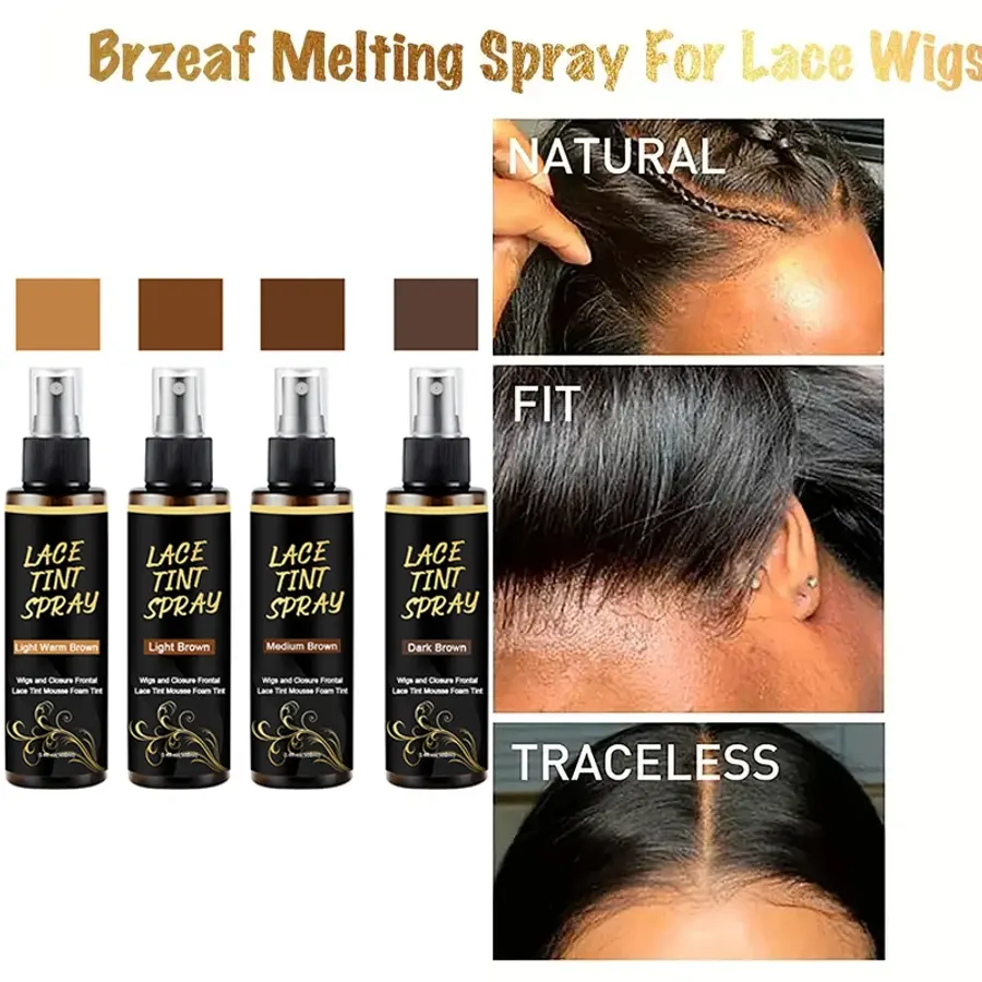 100ml Lace Melting Spray And Lace tint spray For Lace Wigs