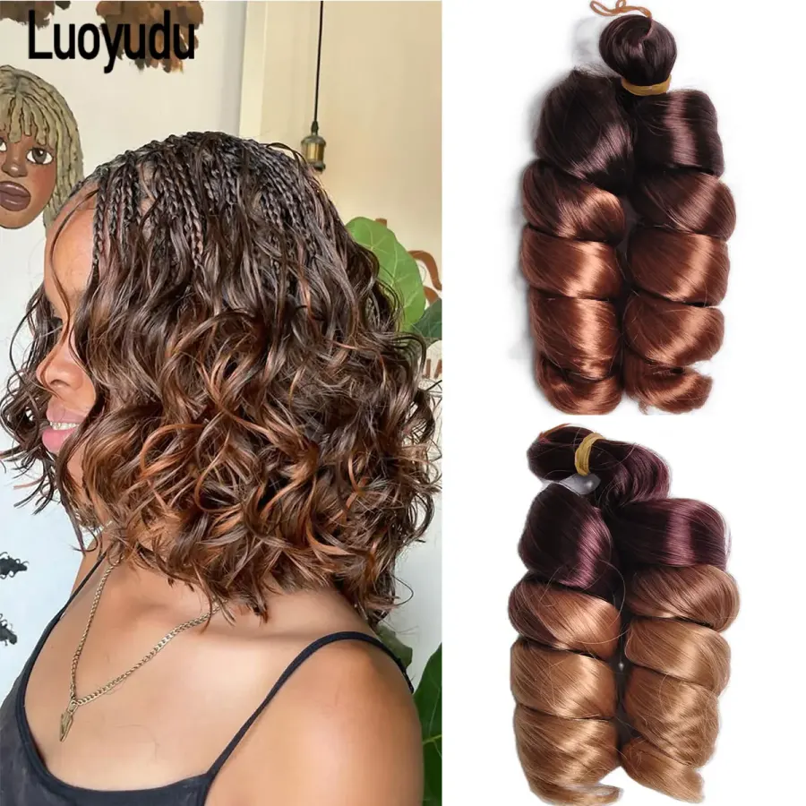 Loose Curly Braiding Hair 12 inch Pre Stretched Bouncy