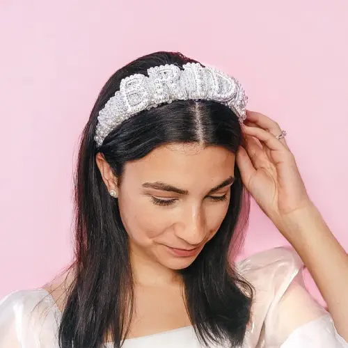Pearl Bride Headband Wedding Hair Accessories for Bride