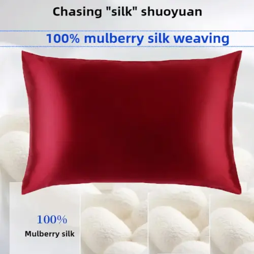 22 Momme 100% Natural Mulberry Silk Pillowcase for Hair and