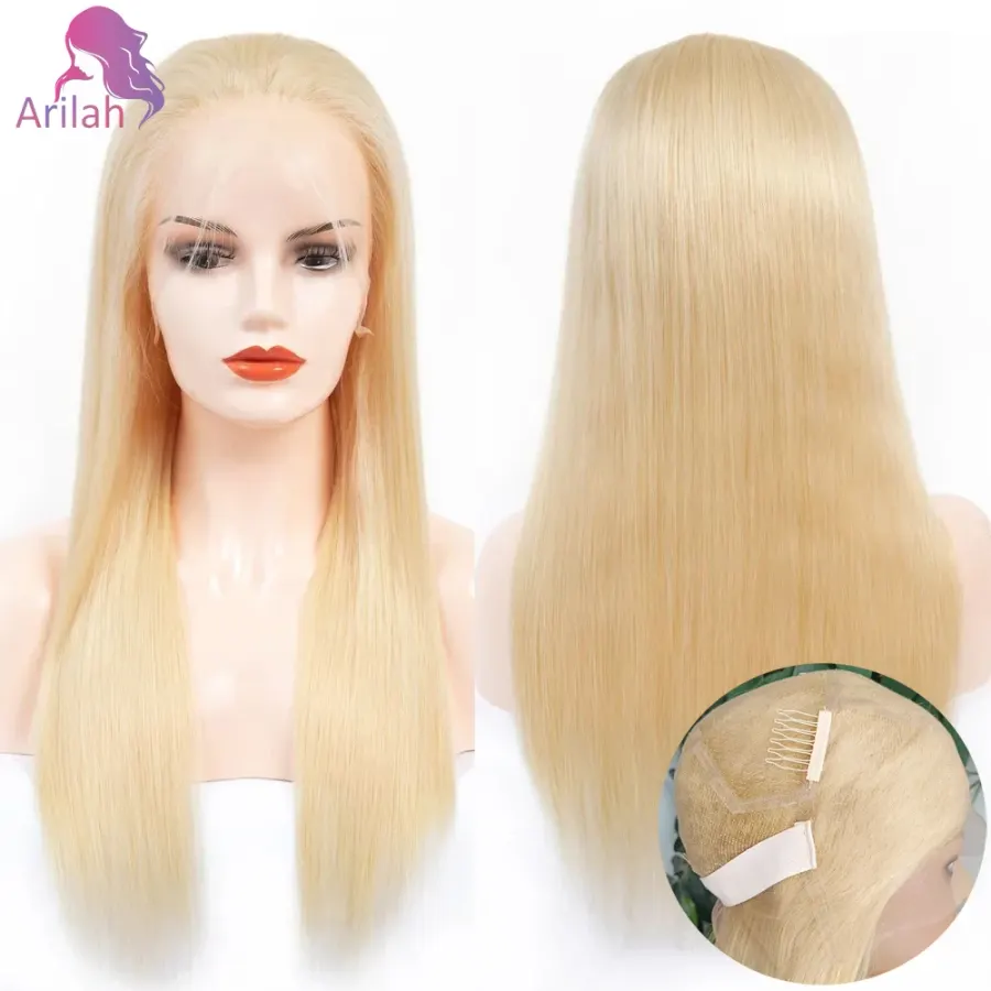 Human Hair 180% Density 613 Blonde Full Lace Wig Vietnamese