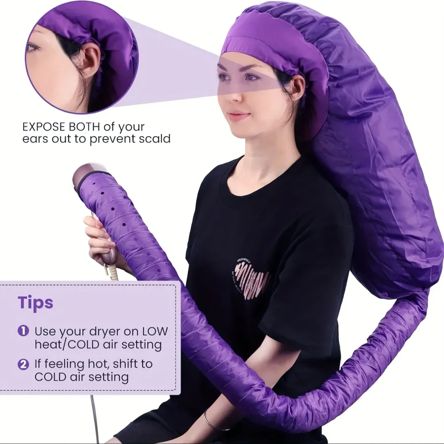 1Pcs Bonnet Hooded Hair Dryer Attachment