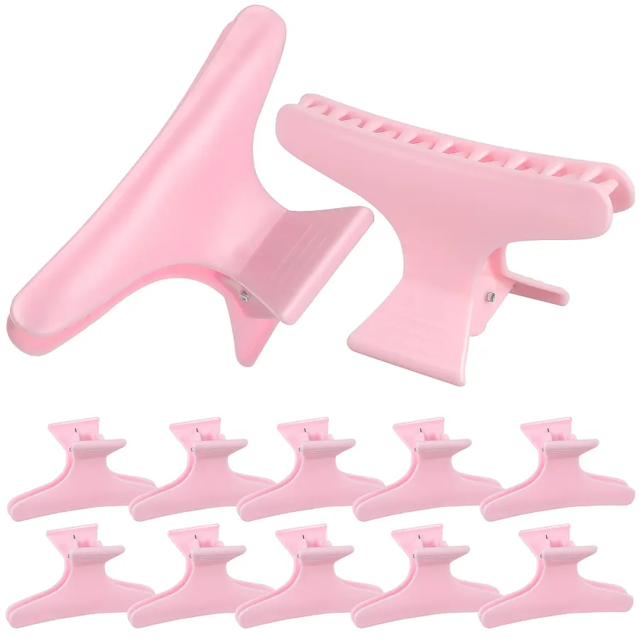 12 pcs Butterfly Hair Clip Women Pink Stylish Fashion