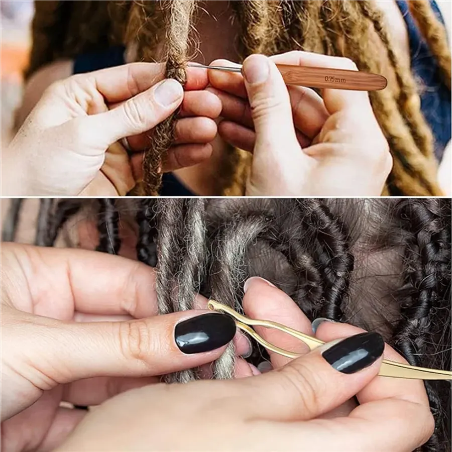 Dreadlock Crochet Hook, 100 Pieces Dreadlocks Hair Ring
