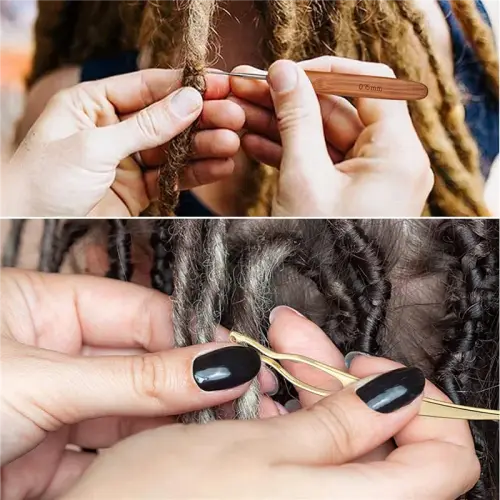 Dreadlock Crochet Hook, 100 Pieces Dreadlocks Hair Ring