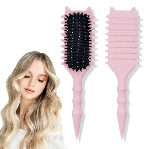 WANMEI Salon Styling Curly Hair Styling Brush Curl Hair Brush
