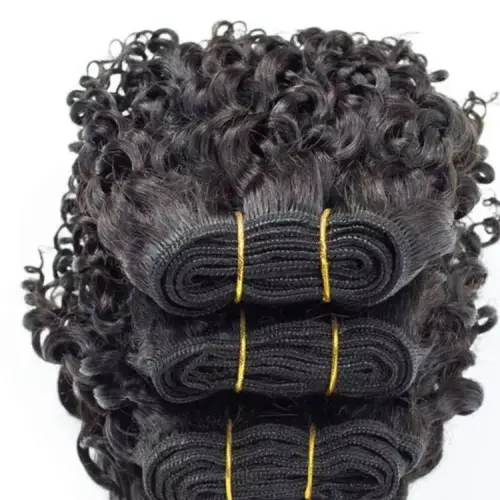 Human Hair Weave Bouncy Curly Hair Bundles Remy Human Hair