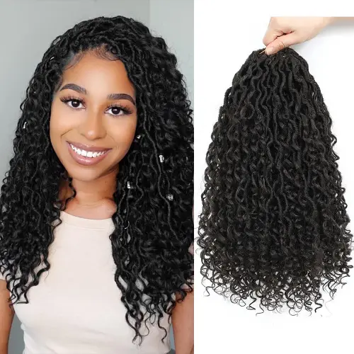 Goddess Faux Locs Crochet Hair, Long Goddess Locs Crochet Hair