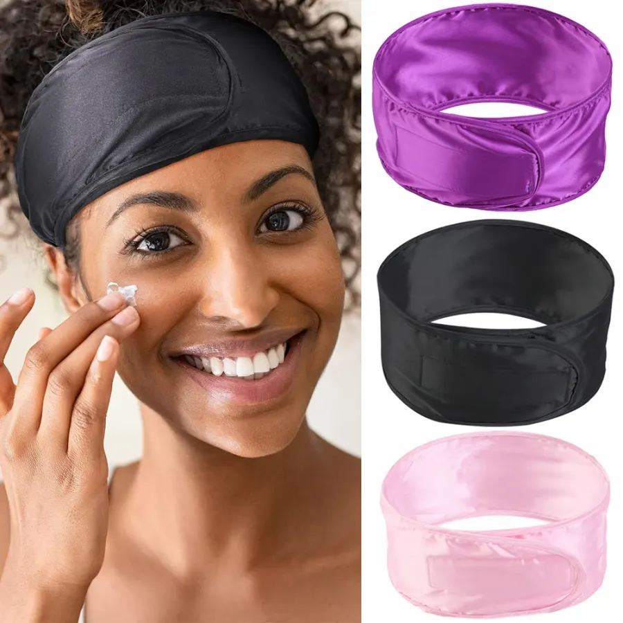 Satin Hair Wrap Scarf Satin Headband 's Hair Adjustable Silk