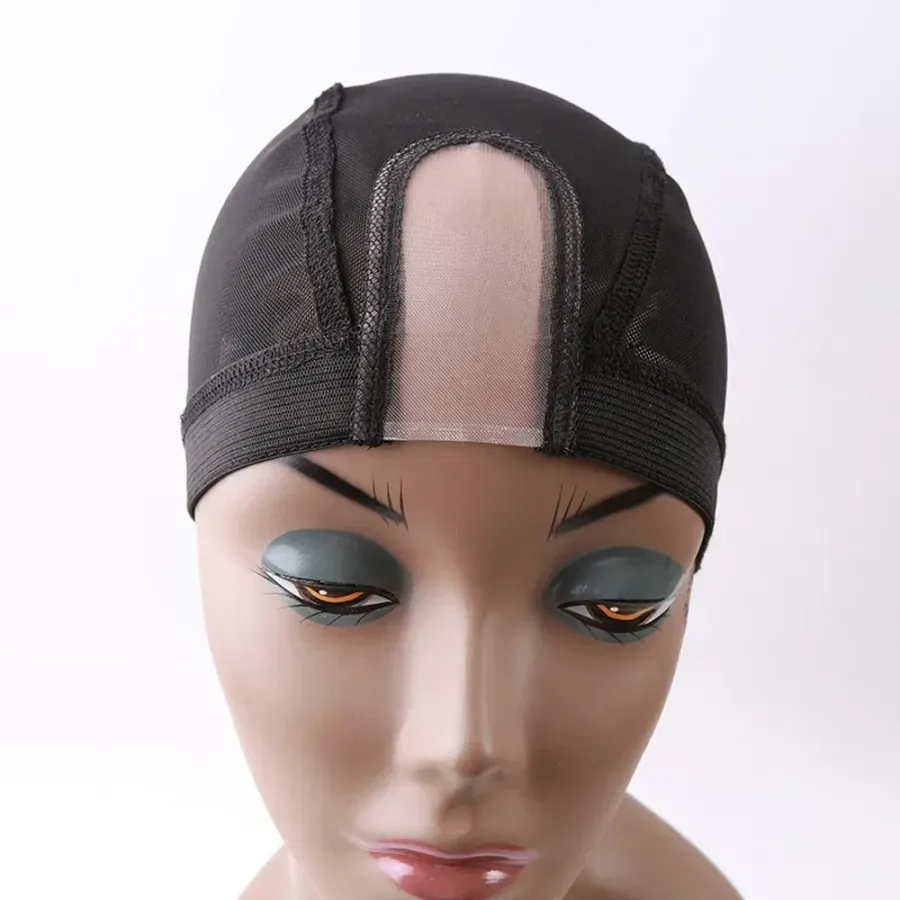 5 Pcs Stretchable Hairnet U Part Dome Mesh Cap For Making