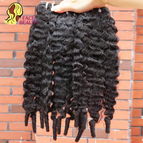 15A Burmese Curly Hair Bundles Human Hair Extensions Raw