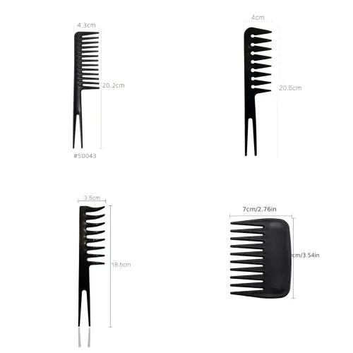 Wide Tooth Curl 1/2/3/4pcs Comb Detangling Comb Texture Comb