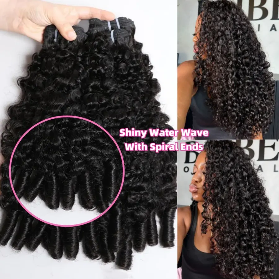 Burmese Curly Bundles Human Hair 15A Unprocessed Double Drawn