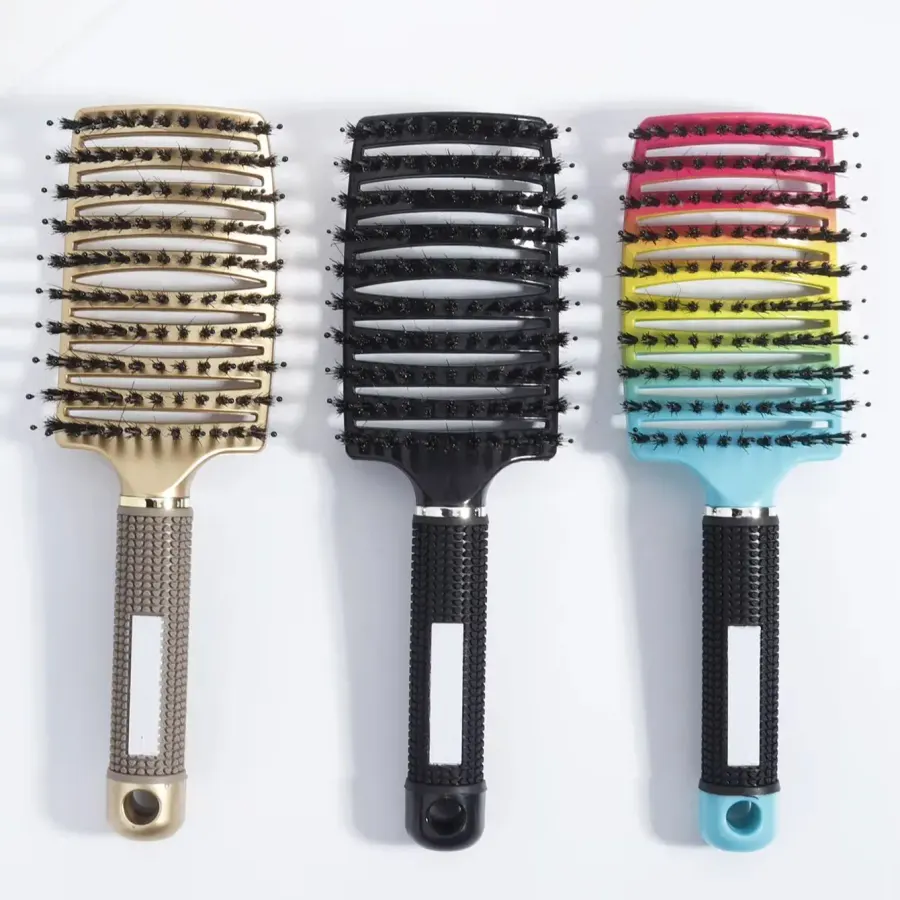 Detangling Hair Brush Bristle&Nylon Women Wet Massage Comb