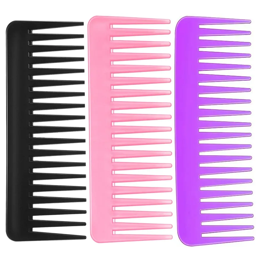 3Pcs Wide Tooth Comb and Large Hair Detangling Comb for Long Hair