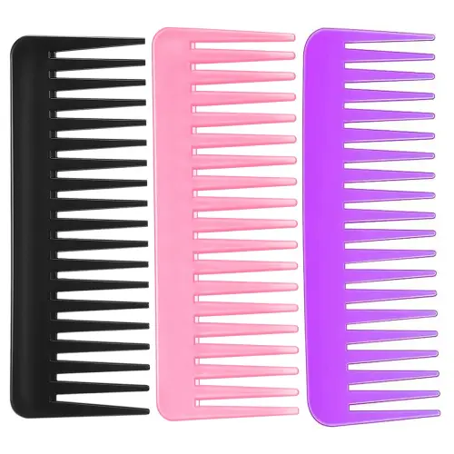 3Pcs Wide Tooth Comb and Large Hair Detangling Comb for Long Hair