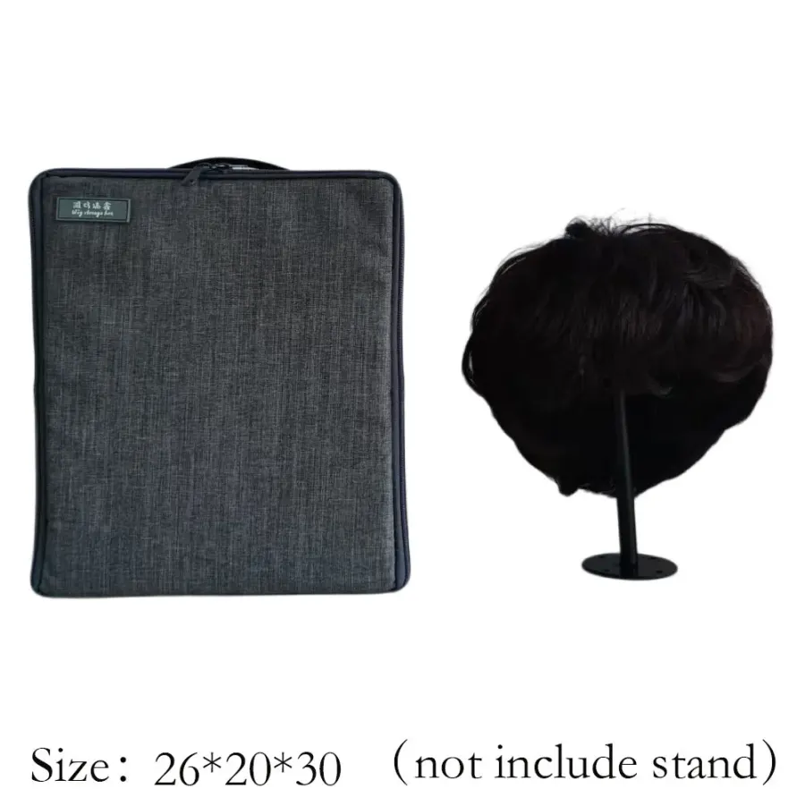 Wig Storage Box For Toupee Closure Frontal Hand Carry Wig Bag