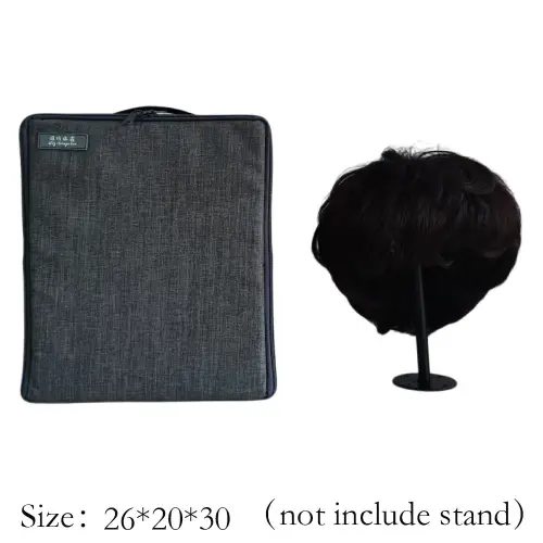Wig Storage Box For Toupee Closure Frontal Hand Carry Wig Bag