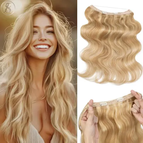 Wire Hair Extension Remy Human Hair Invisible Lace Wire Clip