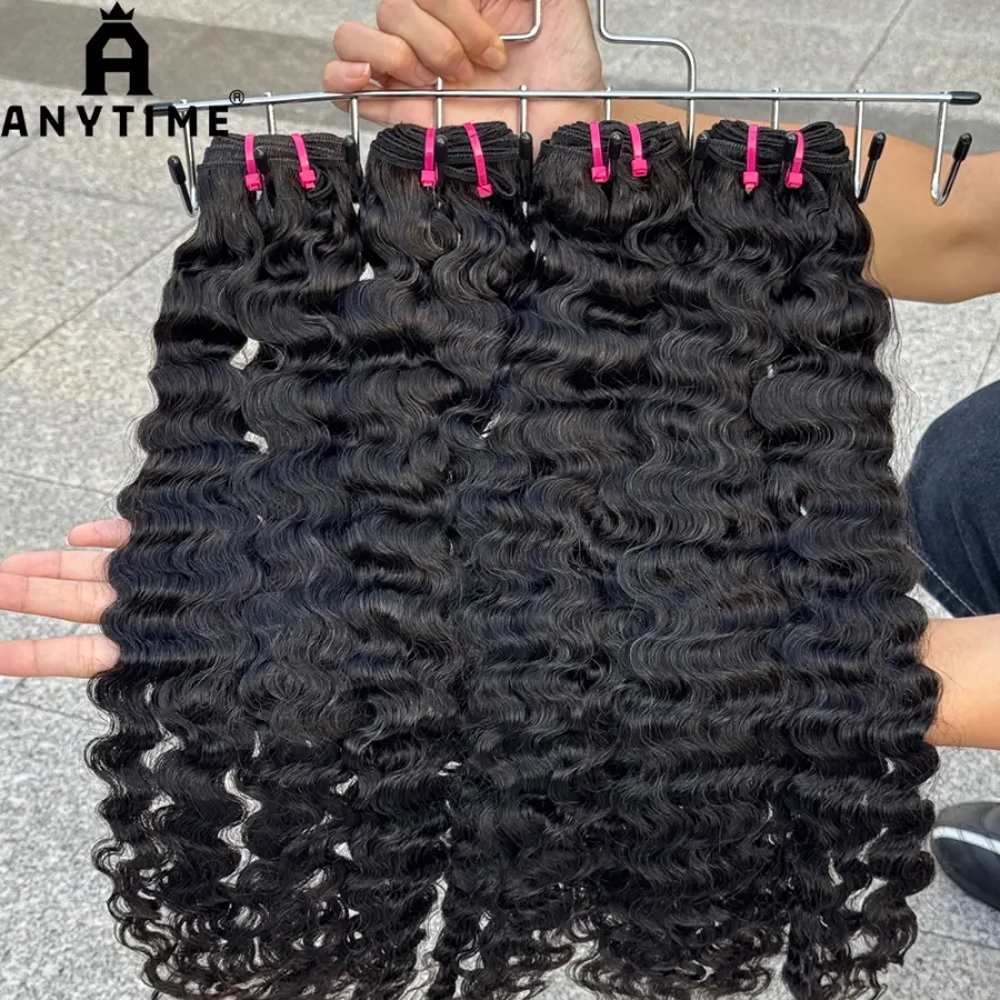 Burmese Curly 100% Human Hair Natural Color Bundles Weave