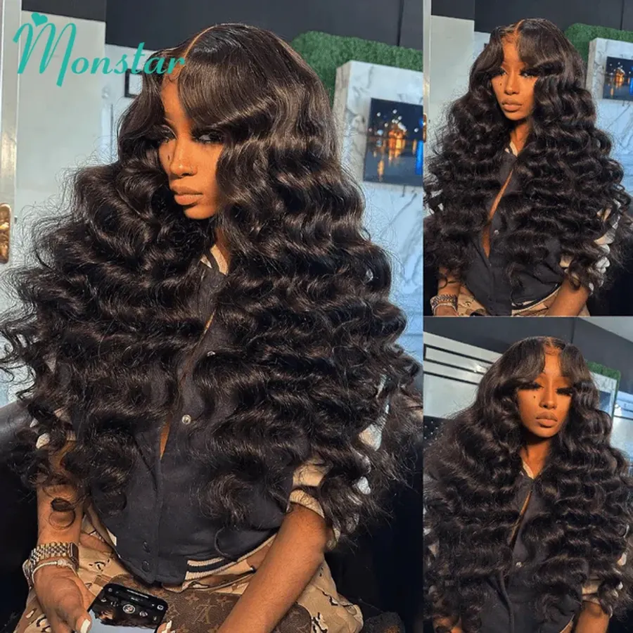 Loose Wave High Density 360 Full Lace Wigs Vietnamese Raw