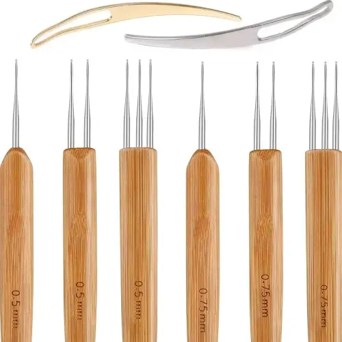 8 Pcs Dreadlock Crochet Hook Tool, Braid Hair Dreadlocks