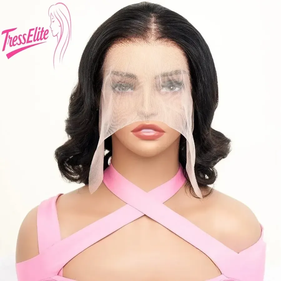 High Quality13x4 Lace Front Loose Wave Bob Human Hair Wig