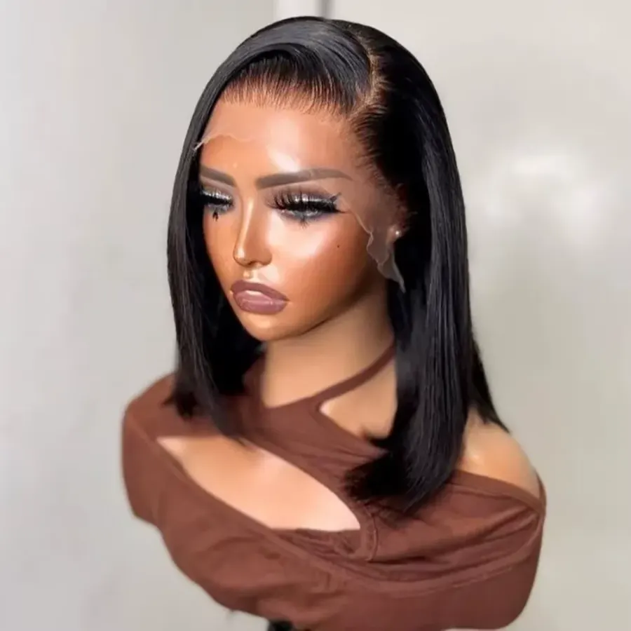 Bob Wig Human Hair 13x4 Frontal Lace Wigs HD Bob Lace Front