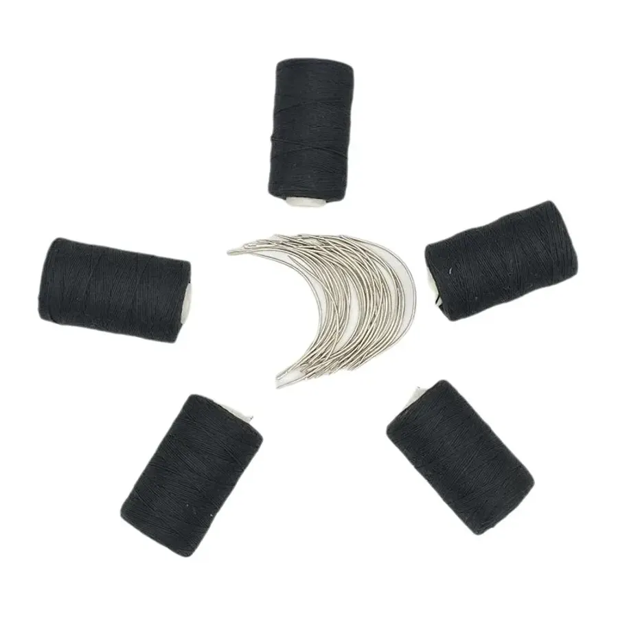 Hair Weaving Thread Cotton Sewing Thread With C curved needle