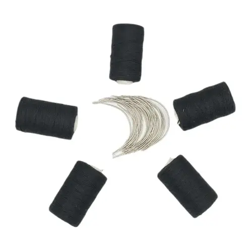 Hair Weaving Thread Cotton Sewing Thread With C curved needle