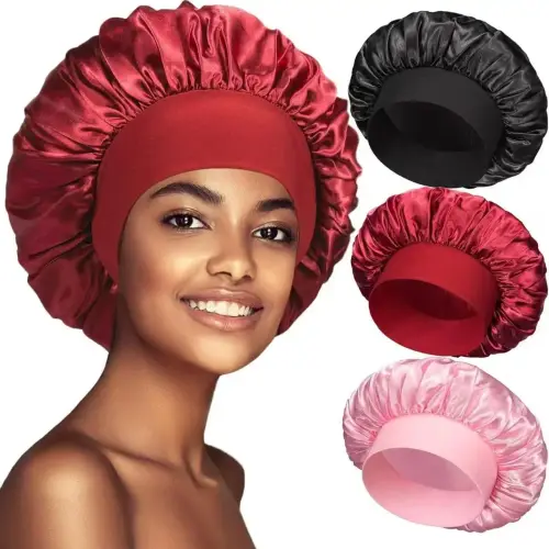 Luxury Satin Sleep Cap, High Elasticity Headband Night Hair