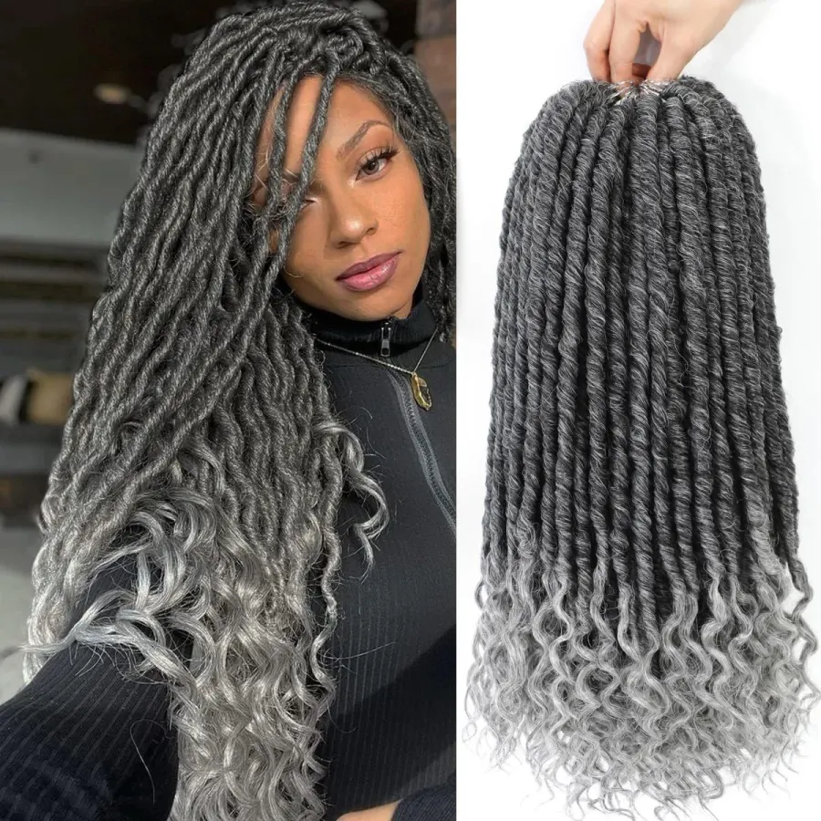 Goddess Locs Crochet Hair 6Pack, Straight Faux Locs Crochet Braids