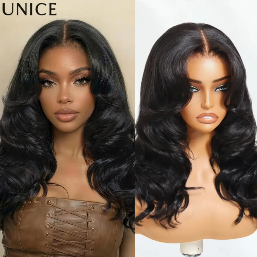 UNice Butterfly Cut 180% Density 7x5 Lace Body Wave Human