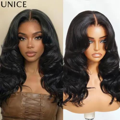 UNice Butterfly Cut 180% Density 7x5 Lace Body Wave Human