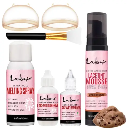 Lace Wig Dyeing and Installation Kit Lace Tint Mousse for Wig