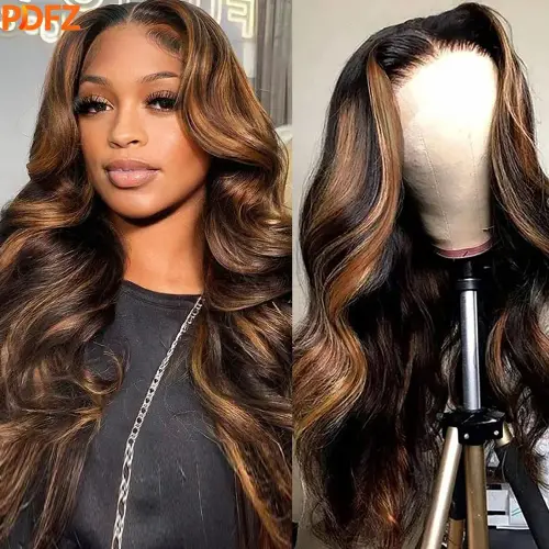 Ombre Human Hair Wig P1B-30 Highlight Wig Human Hair Body