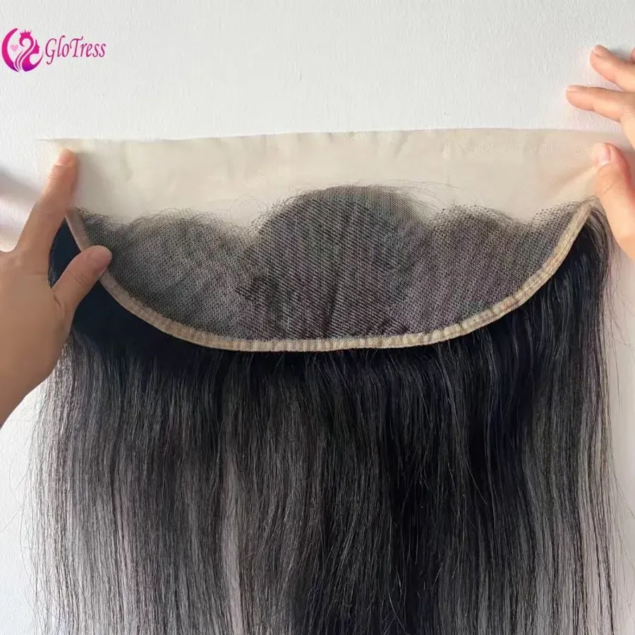 Premium 13x4 Lace Frontal Human Hair 8-24inches Straight Ear