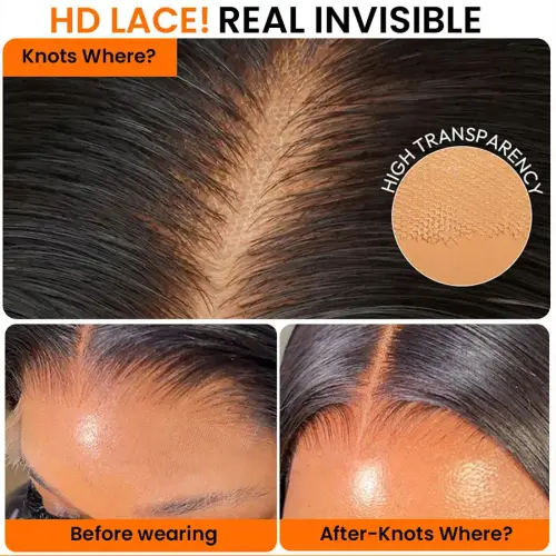 Newa Hair Invisible HD Lace Closure 5x5 7x5 Human Hair Melt