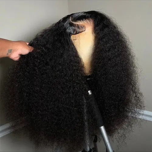 Jerry Curly Natural Black Human Hair Wigs 13x6 13x4 Hd Lace