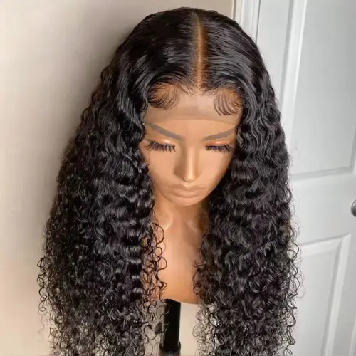 HD Transparent Lace Front Human Hair Wigs Jerry Curly Wig