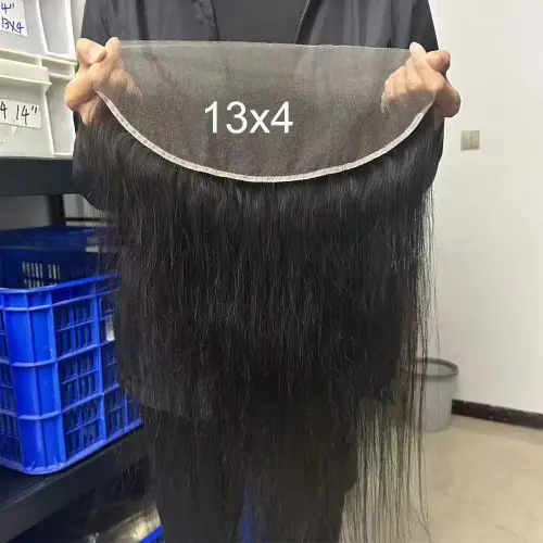13x4 Lace Frontal Only Human Hair Straight 13x4 Transparent