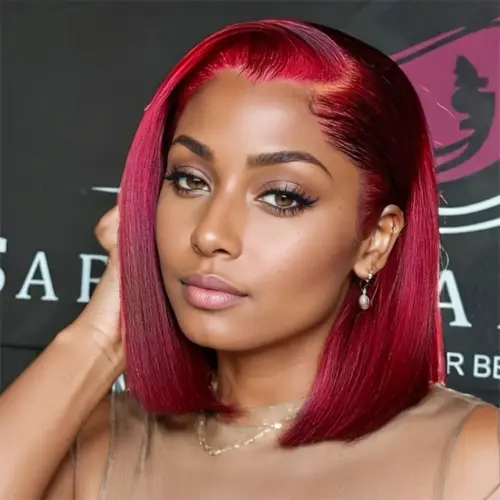 Bob Wig Human Hair 13X4 HD Lace Frontal Short Straight Lace