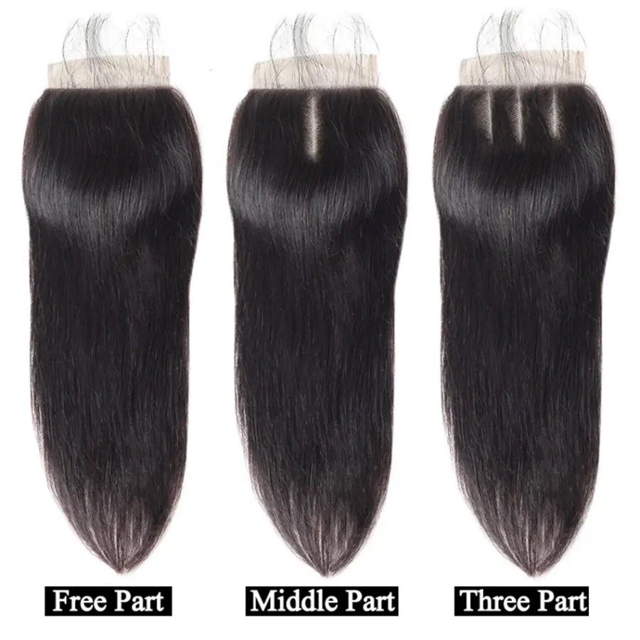 4x4 HD Lace Closure Brazilian Straight Hair Lace Closure