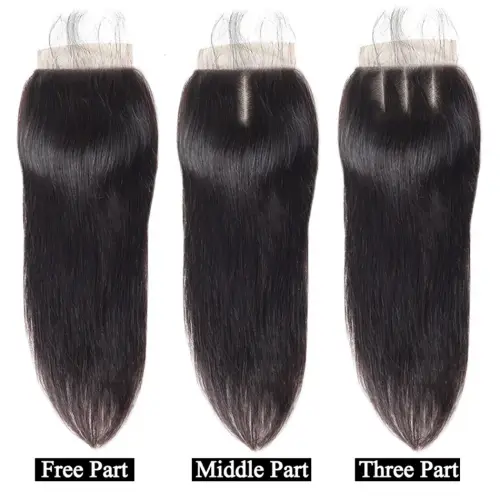 4x4 HD Lace Closure Brazilian Straight Hair Lace Closure