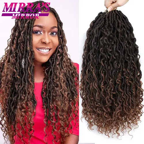 Soft Faux Locs Crochet Braids 14/18 Inch River Goddess Locs