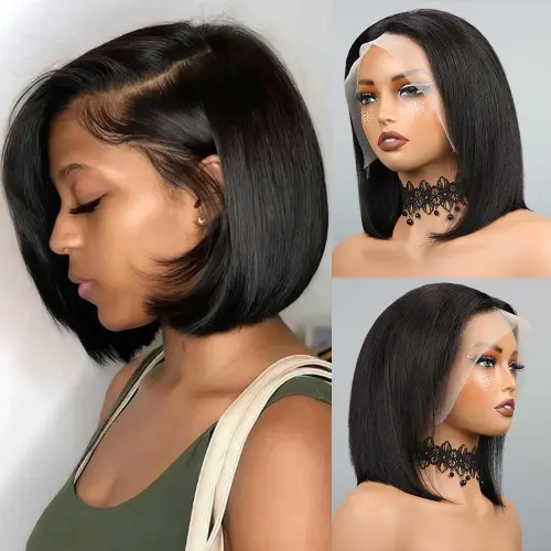 Bob Wig Human Hair 13x4 Hd Lace Front Human Hair Wigs