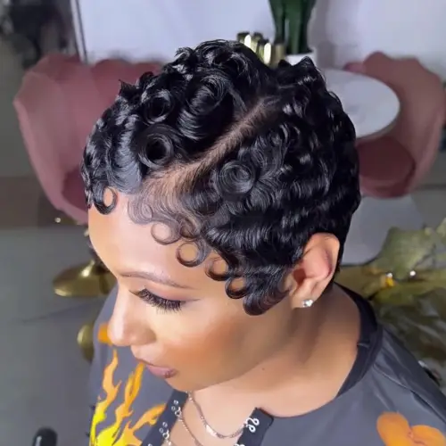Body Wave 13x4 HD Lace Front Human Hair Wig Pixie Cut