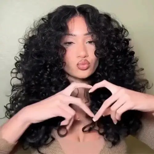 Geeta Bouncy Curly Wigs 100% Human Hair 13x4 13x6 Transparent