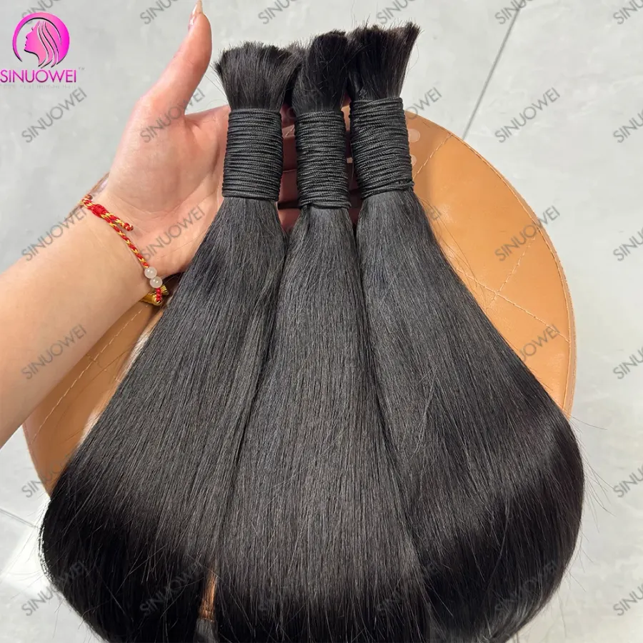 No Weft Bulk Human Hair For Braiding 100% Unprocessed Human